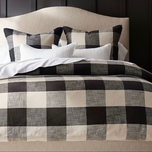 Bryce Buffalo Check Duvet Cover & Shams - Charcoal